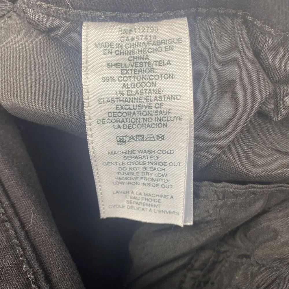 True Religion Geno Jeans Mens Size 32 Black Relaxed Slim Denim Pants Pockets
